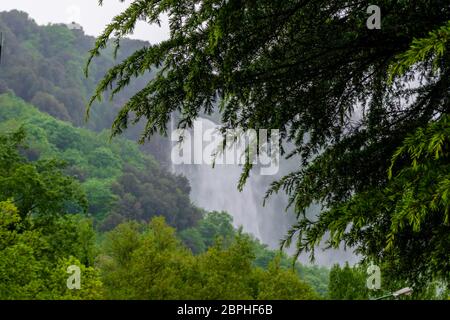 Marmore Falls, Wasserfall in Italien, Provinz Terni, Umbrien Stockfoto