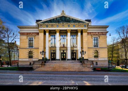 Das Haus der Estates, Säätytalo, von dem Architekten Karl Gustav Nyström im Stil der Neorenaissance. 1891 Eröffnet. Kruununhaka, Helsinki, Finnland. Stockfoto