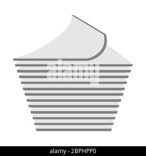 Stapel von Papierlinie Symbol. Lineare Stil Zeichen für mobile Konzept und Web-Design. Stapel von Dokumentdateien Umriss Vektor-Symbol. Stock Vektor