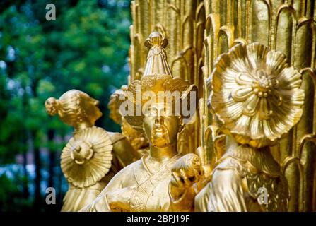 Deutschland, Potsdam - 10. NOVEMBER 2017 - Schloss Sanssouci, Detail der Chinesischen Haus. Stockfoto