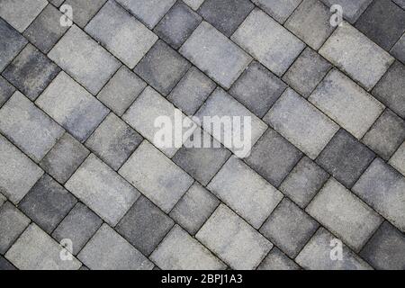 Fußgänger Gehweg, Detail von texturierten und geprägte Straßenfertiger Stockfoto