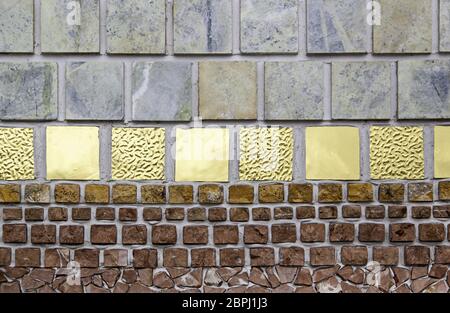 Fußgänger Gehweg, Detail von texturierten und geprägte Straßenfertiger Stockfoto