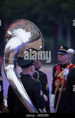 Beating Retreat 2018 bei der Horse Guards Parade, London, Großbritannien Stockfoto