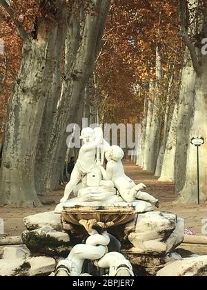 Villa de Aranjuez Garten in Madrid Stockfoto