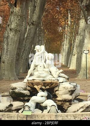 Villa de Aranjuez Garten in Madrid Stockfoto