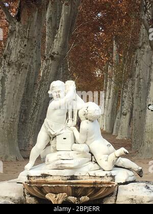 Villa de Aranjuez Garten in Madrid Stockfoto