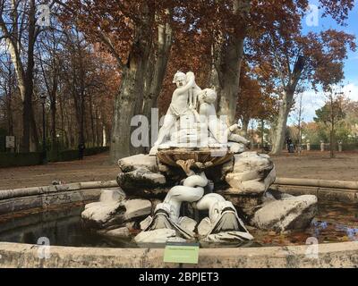 Villa de Aranjuez Garten in Madrid Stockfoto