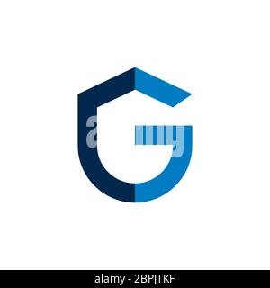 Buchstabe G Logo Vorlage Illustration Design. Vektor EPS 10. Stockfoto
