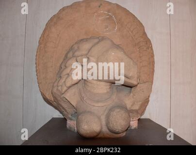 Gwalior, Madhya Pradesh/Indien - 15. März 2020 : Unbekannte Skulptur Stockfoto