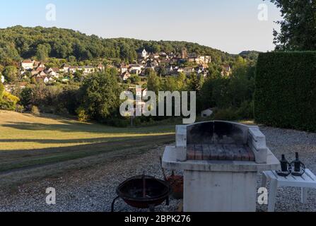 Das Dorf von Carlux im Tal der Dordogne, Aquitaine, Frankreich Stockfoto