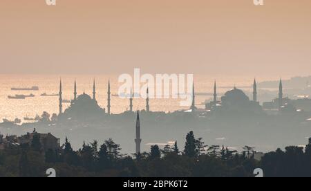 Die historische Halbinsel von Istanbul, Türkei Stockfoto