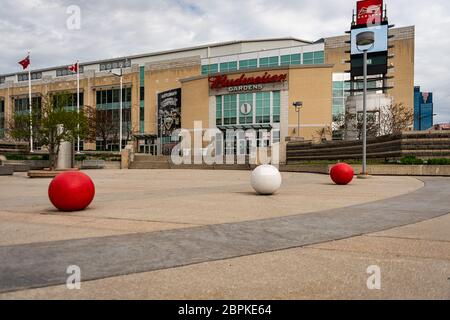 Budweiser Gardens während der Coronavirus-Pandemie in der Innenstadt von London, Ontario Stockfoto