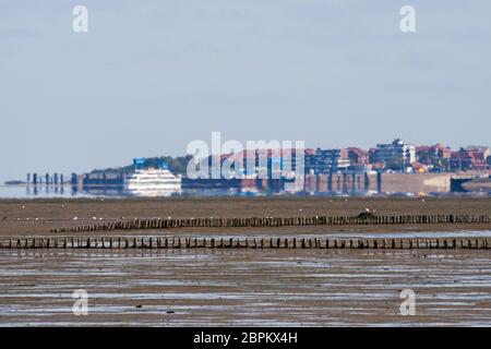 Der Hafen von Wittdün auf der Nordseeinsel Amrum Stockfoto