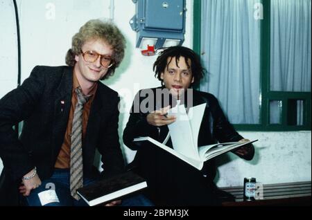 Löwe von Radio Luxemburg - Verleihung - 1999 - der deutsche Sportmoderator Ulrich Potofski (Ulli Potofski) (links) // Preisverleihe des Hörfunks- bzw. Fernsehpreis 'Löwe von Radio Luxemburg' // 1999 Stockfoto