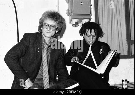 Löwe von Radio Luxemburg - Verleihung - 1999 - der deutsche Sportmoderator Ulrich Potofski (Ulli Potofski) (links) // Preisverleihe des Hörfunks- bzw. Fernsehpreis 'Löwe von Radio Luxemburg' // 1999 Stockfoto
