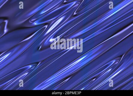 Blau abstrakt Satin Metall Hintergrund Stockfoto
