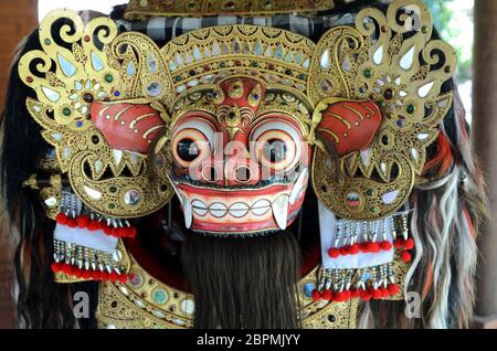 Bali Barong und Rangda in Bali traditionellen religiösen Tanz Stockfoto