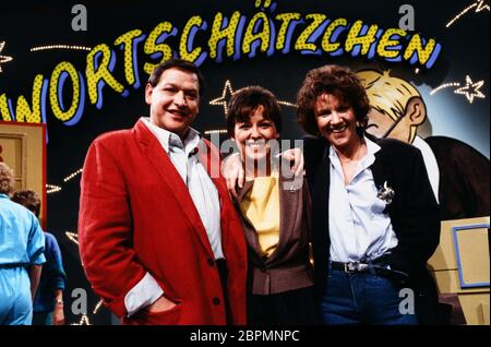 Spielshow Wortschätzchen - 80er Jahre - Diether Krebs (li ...