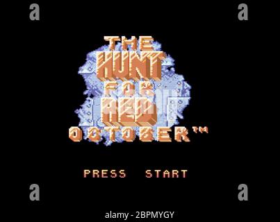 The Hunt for Red October - SNES Super Nintendo - nur zur redaktionellen Verwendung Stockfoto