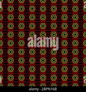 Vektor nahtlose editierbare Muster von beliebigen geometrischen Formen für Textur, Verpackung, Hintergründe und Textilien. Stock Vektor