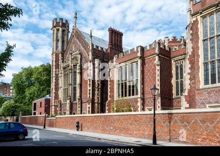 Die Kammern von Lincoln's Inn in Lincoln's Inn Fields, während der Sperrung der Coronavirus-Pandemie, London, Großbritannien Stockfoto