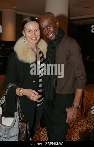 Heidi Klum - das deutsche Model Heidi Klum und der US-amerikanische Choreograf und Model Bruce Darnell Stockfoto