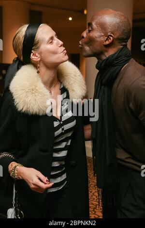 Heidi Klum - das deutsche Model Heidi Klum und der US-amerikanische Choreograf und Model Bruce Darnell Stockfoto