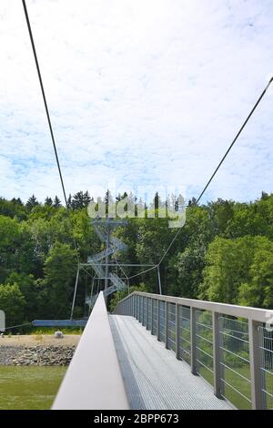 Bad Grönenbach ist eine Stadt in Bayern, Deutschland, mit vielen wunderbaren Landschaften Stockfoto