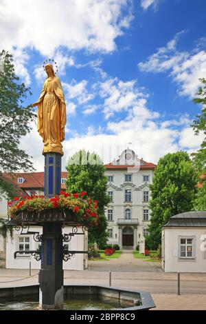 Schloss Bad Würzach in Bad Würzach ist eine Stadt in Bayern mit vielen historischen Sehenswürdigkeiten Stockfoto