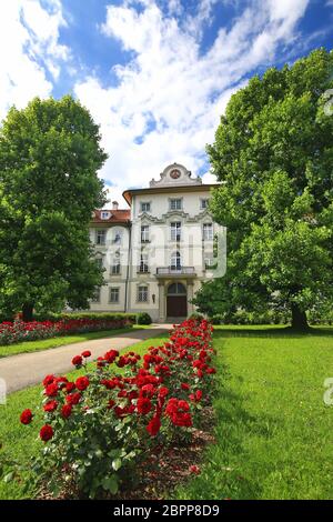 Schloss Bad Würzach in Bad Würzach ist eine Stadt in Bayern mit vielen historischen Sehenswürdigkeiten Stockfoto