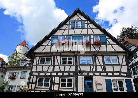 Biberach an der Riß ist eine Stadt in Bayern mit vielen historischen Sehenswürdigkeiten Stockfoto