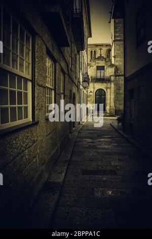 Alte Gasse der Stadt, detail von eine alte Straße in einer Stadt in Spanien Stockfoto