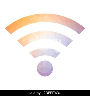 GPRS-Logo. Symbol Für Radiowelle. Symbol für das Wireless-Netzwerk auf weißem Hintergrund isoliert. Mobile Konzeptemblem Stockfoto