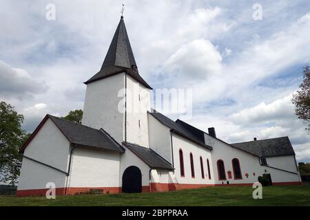 Sankt Hubertus Kirche Hilgerath, Neichen, Rheinland-Pfalz, Deutschland Stockfoto