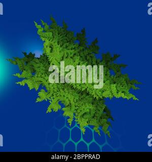 Abstrakte farbenfrohe faraktal Bilder 3D-Rendering Stockfoto
