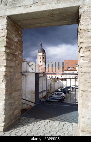 Sangerhausen ist die Hauptstadt des Verwaltungsbezirks Mansfeld-Süd-Harz im Bundesland Sachsen-Anhalt. Sie ist im Südwesten der Fed Stockfoto