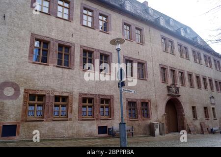 Sangerhausen ist die Hauptstadt des Verwaltungsbezirks Mansfeld-Süd-Harz im Bundesland Sachsen-Anhalt. Sie ist im Südwesten der Fed Stockfoto