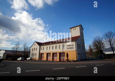 Sangerhausen ist die Hauptstadt des Verwaltungsbezirks Mansfeld-Süd-Harz im Bundesland Sachsen-Anhalt. Sie ist im Südwesten der Fed Stockfoto
