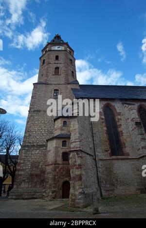 Sangerhausen ist die Hauptstadt des Verwaltungsbezirks Mansfeld-Süd-Harz im Bundesland Sachsen-Anhalt. Sie ist im Südwesten der Fed Stockfoto