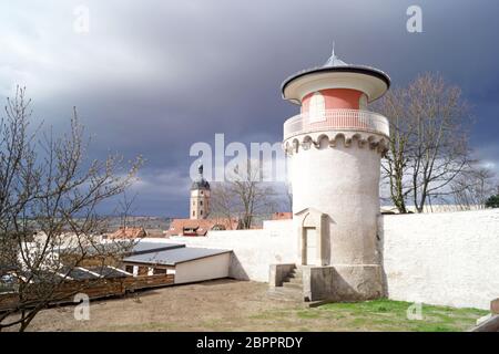 Sangerhausen ist die Hauptstadt des Verwaltungsbezirks Mansfeld-Süd-Harz im Bundesland Sachsen-Anhalt. Sie ist im Südwesten der Fed Stockfoto