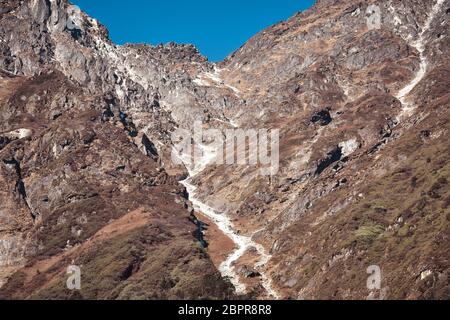 Yumthang Tal oder Sikkim Tal, ist ein Naturschutzgebiet auf Rolling Meadows durch die Berge des Himalaja umgeben,Sikkim, Indien. Berühmte Reisen a Stockfoto