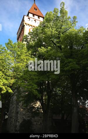 Ravensburg, Deutschland - 05 10 2015: Ravensburg ist eine Stadt in Deutschland, mit vielen historischen Sehenswürdigkeiten Stockfoto