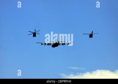 Militärüberführung Stony Brook Hospital Long Island New York Stockfoto