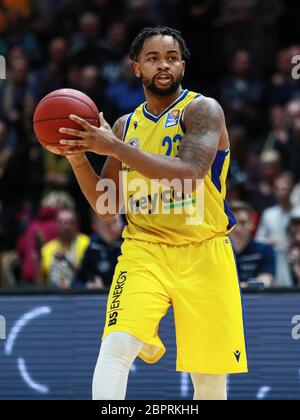 Braunschweig, 27. Dezember 2019: Trevor Releford von Basketball Lowen Braunschweig während des Basketball BBL Bundesligaspiel Stockfoto