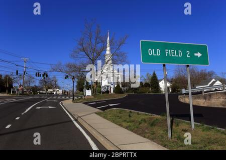 United Methodist Church Setauket Long Island New York Stockfoto