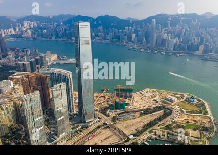 Central, Hongkong 14. September 2018:- Hongkong Geschäftsviertel Stockfoto