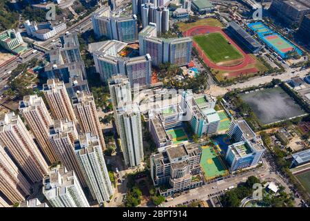 Kowloon Bay, Hongkong, 29. Januar 2019: Hongkong City Stockfoto
