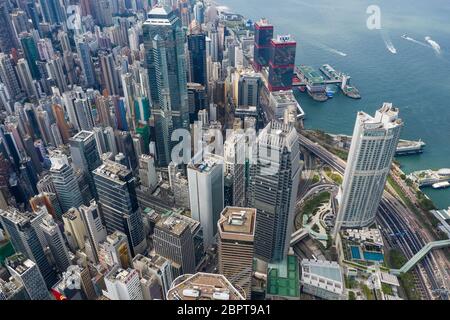 Central, Hongkong 01. November 2018:- Hongkong Business Stockfoto