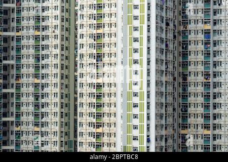 Fassade des Wohnhauses Stockfoto