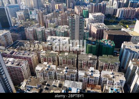 Hung Hom, Hongkong -07 November 2018: Hongkong Wohngebiet Stockfoto